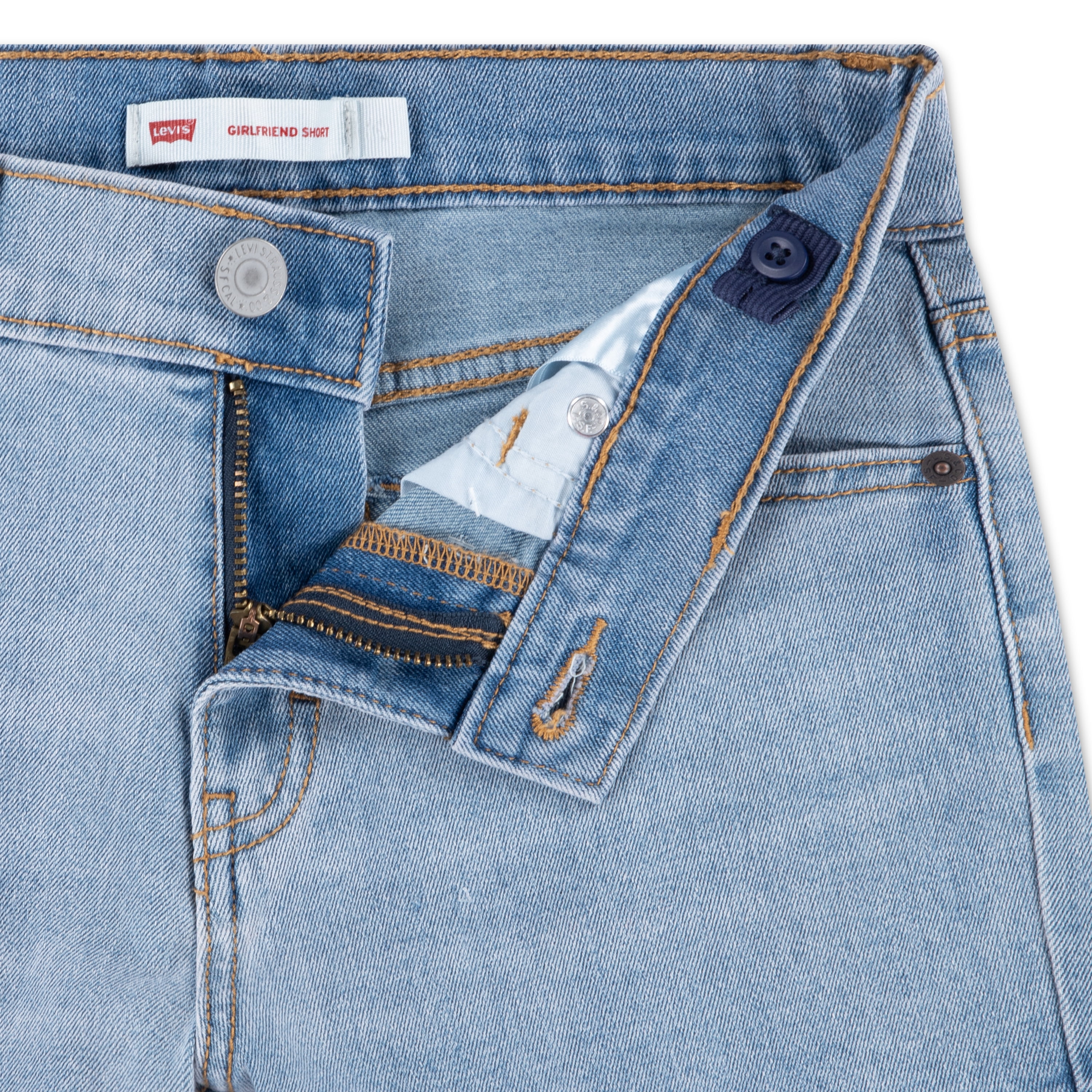 Levi Girls Girlfriend Denim Shorts, Sizes 7-16