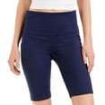 thumbnail image 2 of ID Ideology Womens Compression High Rise 10 Bike Shorts Indigo Sea XS, 2 of 3