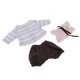 thumbnail image 1 of Elegante Camiseta de Rayas con Pantalones, Chaleco, Traje para , Accesorios de Ropa para Muñecas Recién Nacidas Sunnimix Conjunto de trajes de muñecas recién nacidos, 1 of 8