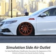 thumbnail image 5 of VERDANVERSE 2 Pcs Cache-Ventilation pour Hotte, Rouge, Garniture de Style de Voiture, 5 of 5
