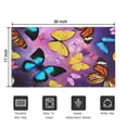 thumbnail image 5 of Purple Yellow Blue Butterfly Pattern Door Rugs,Washable Non Slip Door Mats Indoor,Decorative Door Mats,Entry Mat Indoor for Entrance,Bedroom,Kitchen,Bathroom,17"x30", 5 of 6