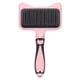 thumbnail image 3 of Cat Slicker Brush, Cat Grooming Brush Dientes Curvos De 140 Grados Autolimpieza Dientes De Acero Inoxidable Fácil De Usar Para Gatos Para Depilación ANGGREK Rosa, 3 of 8