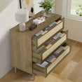 thumbnail image 2 of LAZZO 3 Drawer Dresser Rattan, Wood Brown, 2 of 6