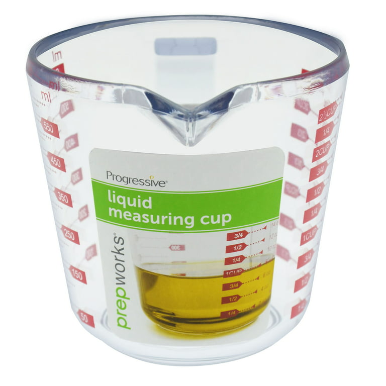 Progressive Measuring Cup Standard And Metric Markings 20 Oz Plastic