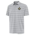 thumbnail image 2 of Men's Antigua Gray New Orleans Saints Big & Tall Tunnel Polo, 2 of 3