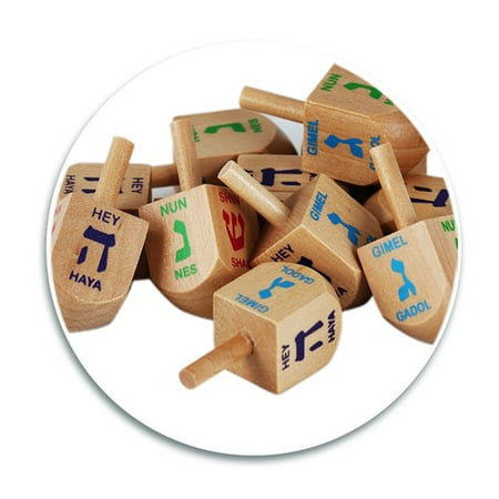 Plastic Dreidel - The Holiday Aisle Wood Dreidel (Set of 30)