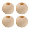 thumbnail image 3 of SPRING Bricolage Fabrication de Bijoux Accessoires Perle Entretoise Ronde en Bois Naturel 200 Pcs 6MM, 3 of 9