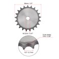 thumbnail image 2 of Uxcell 21 Teeth Flat Chain Sprocket Type A 1/2" Pitch, 12mm Bore Carbon Steel, Blank, 2 of 5