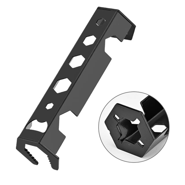 360-Degree Rotating 12-in-1 Multifunctional Sink Wrench Tool - Metal Basin Wrench for Kitchen/Bathroom Pipe Nut Removal & Installation, Ideal for Tight Spaces, Plumbing Repair Kit, Black