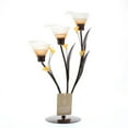 thumbnail image 3 of Home Decorative Three-Blossom Amber Lily Candle Holder, 3 of 3