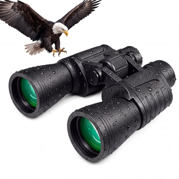Binoculars for Adults, 20x50 High Powered Waterproof Compact with HD Vision for Bird Watching Hunting Hiking Camping Cruise Ship, Gifts for Men