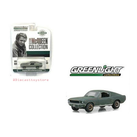 - GREENLIGHT 1:64 HOBBY EXCLUSIVE - HOLLYWOOD - STEVE MCQUEEN COLLECTION - UNRESTORED 1968 FORD MUSTANG GT FASTBACK 44722