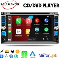 6.2" Dual Spindle Car Stereo with DVD Player, Wired CarPlay, Mobile Phone Cast Screen, Bluetooth FM Radio 9213B