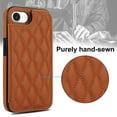 thumbnail image 6 of for iPhone 16e Wallet Case with Card Holder, Magnetic Back Folio PU Leather Purse Case for Women Girls, RFID Blocking Protective Flip Stand Phone Cover for iPhone 16e, Brown, 6 of 7