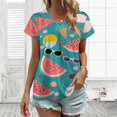 thumbnail image 3 of Summer Beach Party Vibes Women's Blouse Short Sleeve Women's Top T-Shirt Spring Summer Clothes, 3 of 7