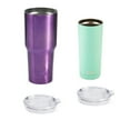 thumbnail image 2 of Built (Set of 2) 30-Ounce and 20-Ounce Double Wall Stainless Steel Tumblers, 30-Ounce Purple, 20-Ounce Mint, 2 of 4