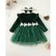 thumbnail image 3 of Vestido Renotemy para Bebé Niña 6-9 Meses Invierno Navidad Verde, 3 of 6