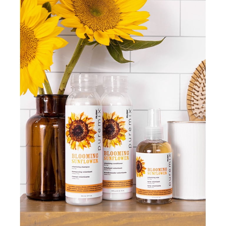 Rusk, Volumizing Shampoo, Natural Volume, 12 oz, Sunflower