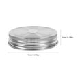 thumbnail image 2 of WRISTBIQUE 4Pcs Stainless Steel Jar Lids with Straw Hole Wide Mouth Sealing Caps for Home Canning and Kitchen Decor, 2 of 6