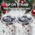 thumbnail image 4 of Christmas Tumbler 40oz Reindeer Tumbler with Lid and Straw Christmas Trees Snowflakes Cup Xmas Insulated Coffee Mug Christmas Gifts for Women Men, 4 of 6