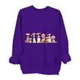 thumbnail image 2 of Maplenight Christmas Sweatshirt for Women Cute Dog Graphic Crewneck Long Sleeve Shirt Pullover Holiday Tops, 2 of 5