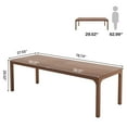 thumbnail image 2 of Tribesigns 78.7 inches Extra Long Computer Desk 2 Person, Extra Wide Double Office lndustrial Writing Workstation with Adjustable Foot Pads for Home Office Table, Brown, 2 of 5
