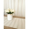 thumbnail image 2 of Summer Twist Beige Indoor Outdoor Table Runner, 2 of 11