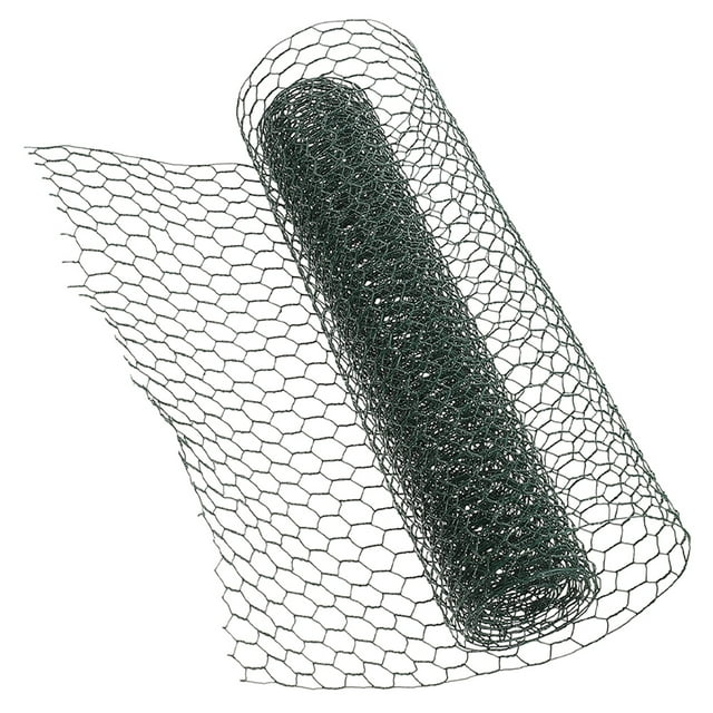 Chicken Wire Fence Green Coating For Farmers Garden Poultry Breeding 1Pcs 15.7X118In