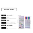 thumbnail image 4 of 5 Colors Nail Polish Pen Set, 3D Nail Polish Pens Acrylic Paint Pens Nail Markers, Quick-Drying Nail Art Acrylic Paint Nail Point Dotting Liner Pen Tools for Home & Salon Nail DIY, 4 of 9