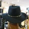 thumbnail image 2 of Stetson Crushable Wool Hat Santa Fe Black, 2 of 10
