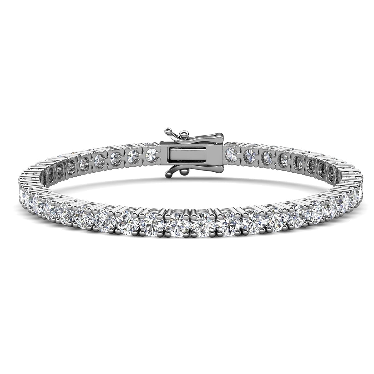 Cate & Chloe Olivia White Gold Tennis Bracelet photo 1