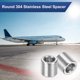thumbnail image 5 of Uxcell 8Pcs espaciadores de acero inoxidable M6 6mm ID x 10mm OD x 10mm l para tornillos y pernos, 5 of 6