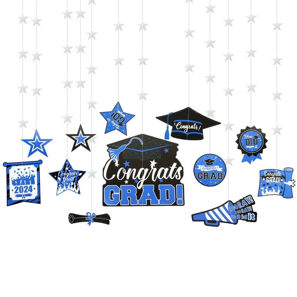 KAKOWELY 12 colgantes para decoración de fiesta de graduación, felicitaciones, fondo de fiesta