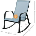 thumbnail image 5 of Betcozy Outdoor Mesh Rocking Chair, Steel Rocker Seating for Front Porch, Garden, Patio, Backyard, 5 of 7