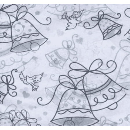 Fancy Wedding Bells Tissue Paper 20”x20” 4 Sheets