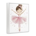 thumbnail image 2 of Stupell Industries Cottage Graceful Ballerina Pose White Framed Giclee Art, 11 x 14, by Creative Studio, 2 of 8