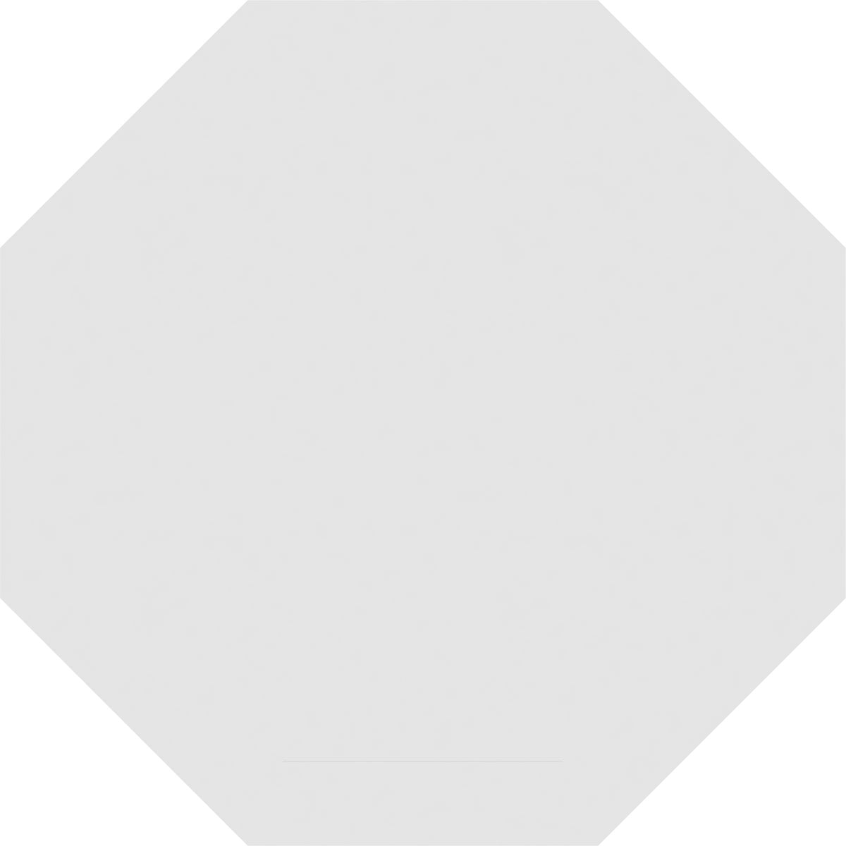 30"W x 30"H Octagonal Surface Mount PVC Gable Vent: Non-Functional, w/ 2"W x 2"P Brickmould Sill Frame