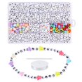 thumbnail image 1 of 2155 Pcs Perles Rondes en Forme de Lettre Bricolage Mignonnes Perles Étoile Perles Poney pour Fabrication de Bijoux, 1 of 10