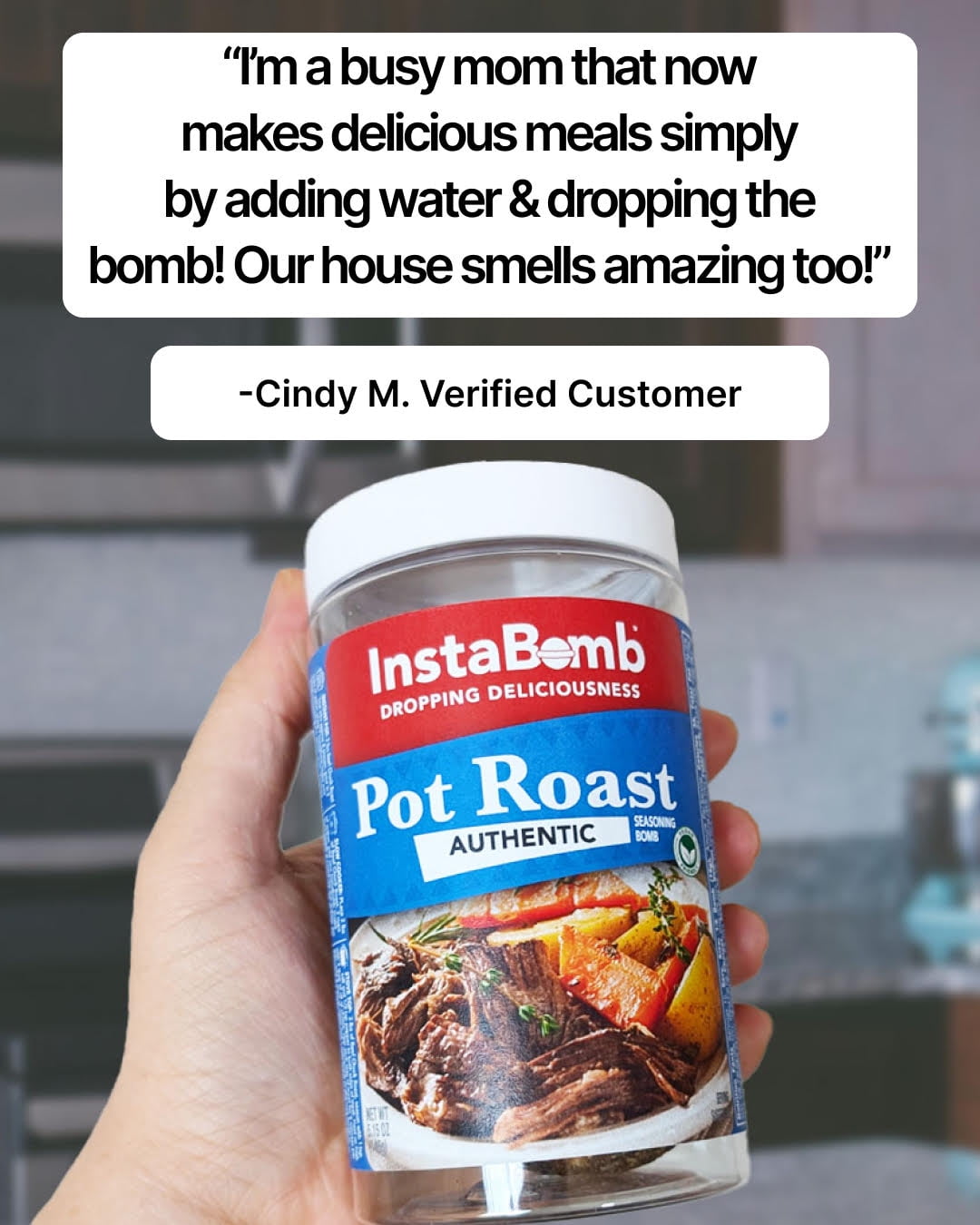 InstaBomb Pot Roast Bomb - 2 Pack - Just Add Water, Meat, & 1 Birria Bomb - Seasoning Bomb - Instant Pot - Slow Cooker