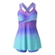 thumbnail image 4 of Traje de baño de 2 piezas para mujer, trajes de baño para mujer, trajes de baño de dos piezas para mujer, tops sin mangas con estampado floral y shorts de baño de control, traje de baño para mujer, 4 of 6