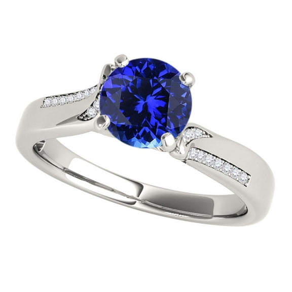 Mauli Jewels Engagement Rings for Women 1 Carat Halo Interwined Design Morganite And Diamond Engagement Ring4-prong 14k Solid White Gold