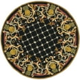 thumbnail image 3 of SAFAVIEH Chelsea Orville Pineapple Lovers Wool Area Rug, Black/Multi, 5'6" x 5'6" Round, 3 of 7