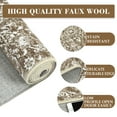 thumbnail image 7 of Haperlare Vintage Rug Runner 2'x6' Entryway Floral Area Rugs for Hallway Washable Low Pile Rugs for Bedroom Non Slip Kitchen Laundry Rug Light Brown, 7 of 7
