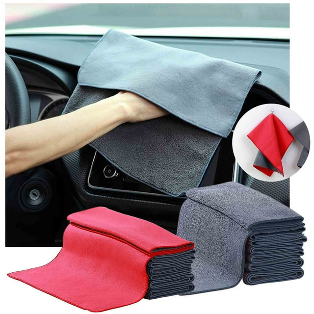 Xihbxyly Toalla de Microfibra para Secar, Superabsorbente, de Secado Rápido, Sin Pelusa Ni Marcas, Multiusos, Diseño Suave Sin Bordes, 30 X 30 Cm