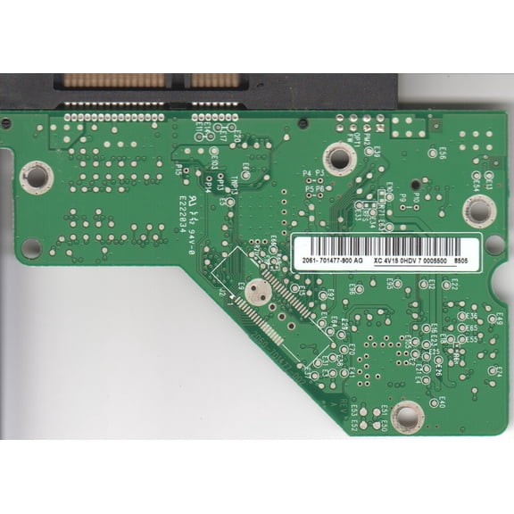 WD5000AAKS-40YGA1, 2061-701477-900 AG, WD SATA 3.5 PCB