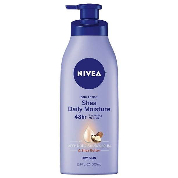 NIVEA Shea Daily Moisture Body Lotion, 16.9 fl. oz. Bottle