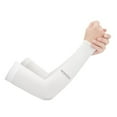 thumbnail image 2 of GILIGEGE 1 Pairs Cooling Arm Sleeves Uv Protection Sleeves Protective Arm Sleeve Sun Protection Sleeve for Men Women Uni Sport Arm Sleeves Gloverssun Basketball Riding Sleeve White One Size, 2 of 2