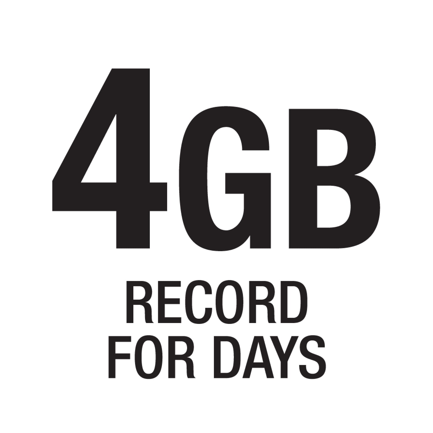 GPX 4-GB Digital Voice Recorder with Voice Activation, Black