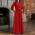 thumbnail image 2 of Women's Bohemian Retro Casual Dress Flowy Sleeve Elegant Formal Party Wear Comfortable Summer Maxi Dress, 2 of 2