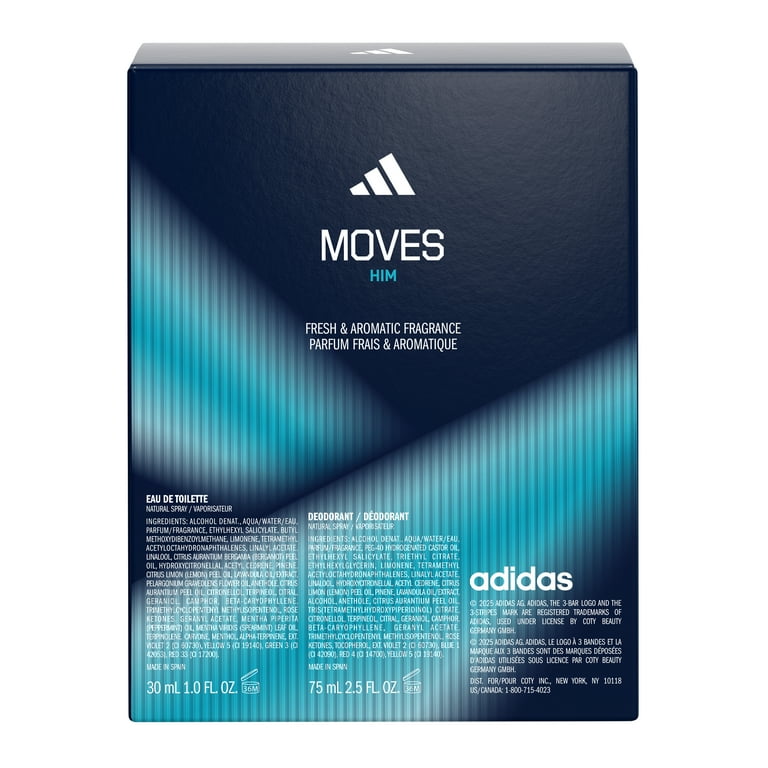 adidas Moves for him giftset including Eau de Toilette and Deo